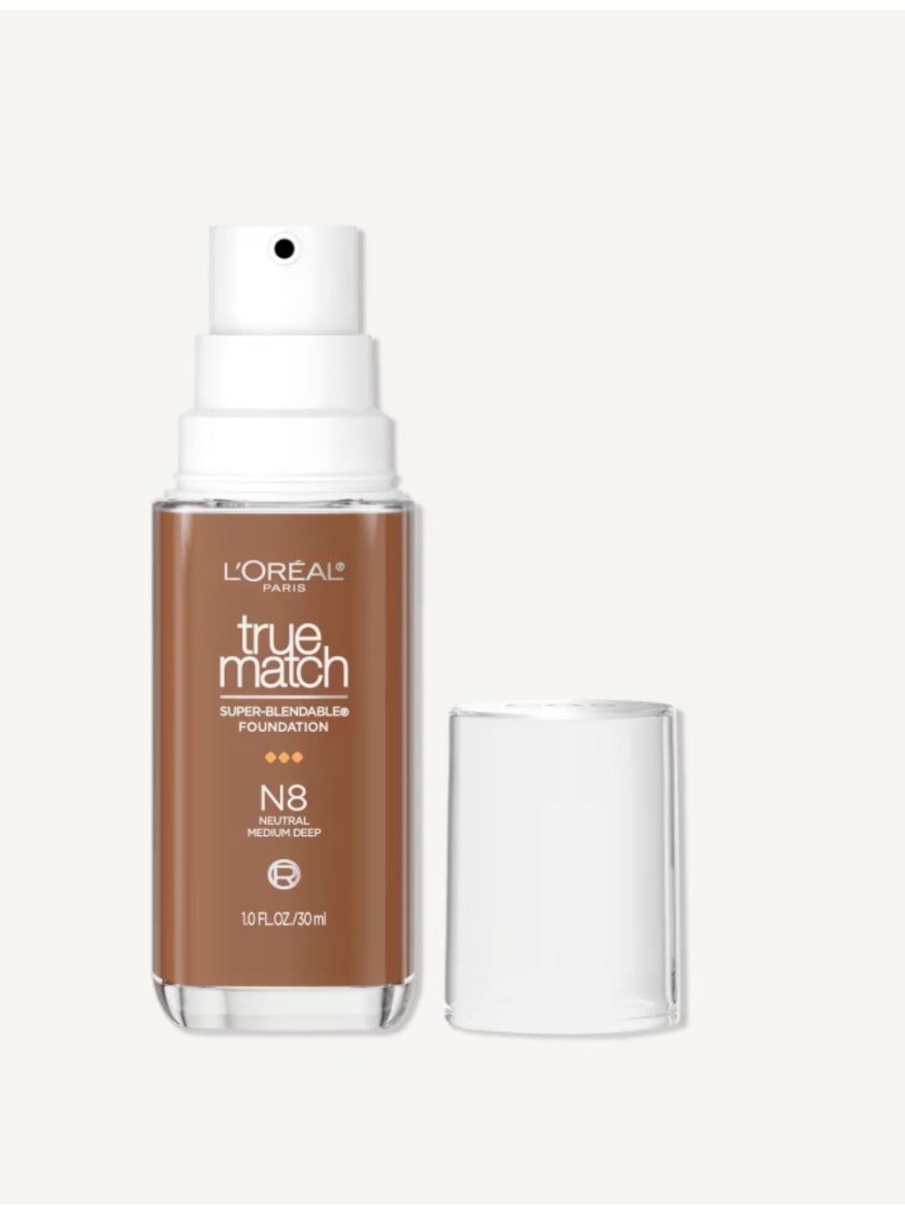 L'Oréal Paris True Match Super-Blendable Foundation in N8 Natural Medium Deep